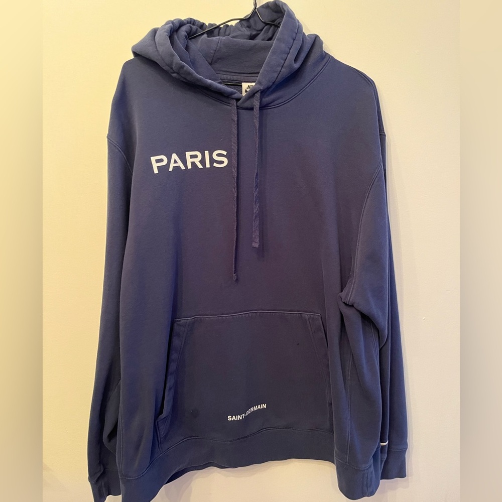 Nike PSG Hoodie Navy Blue